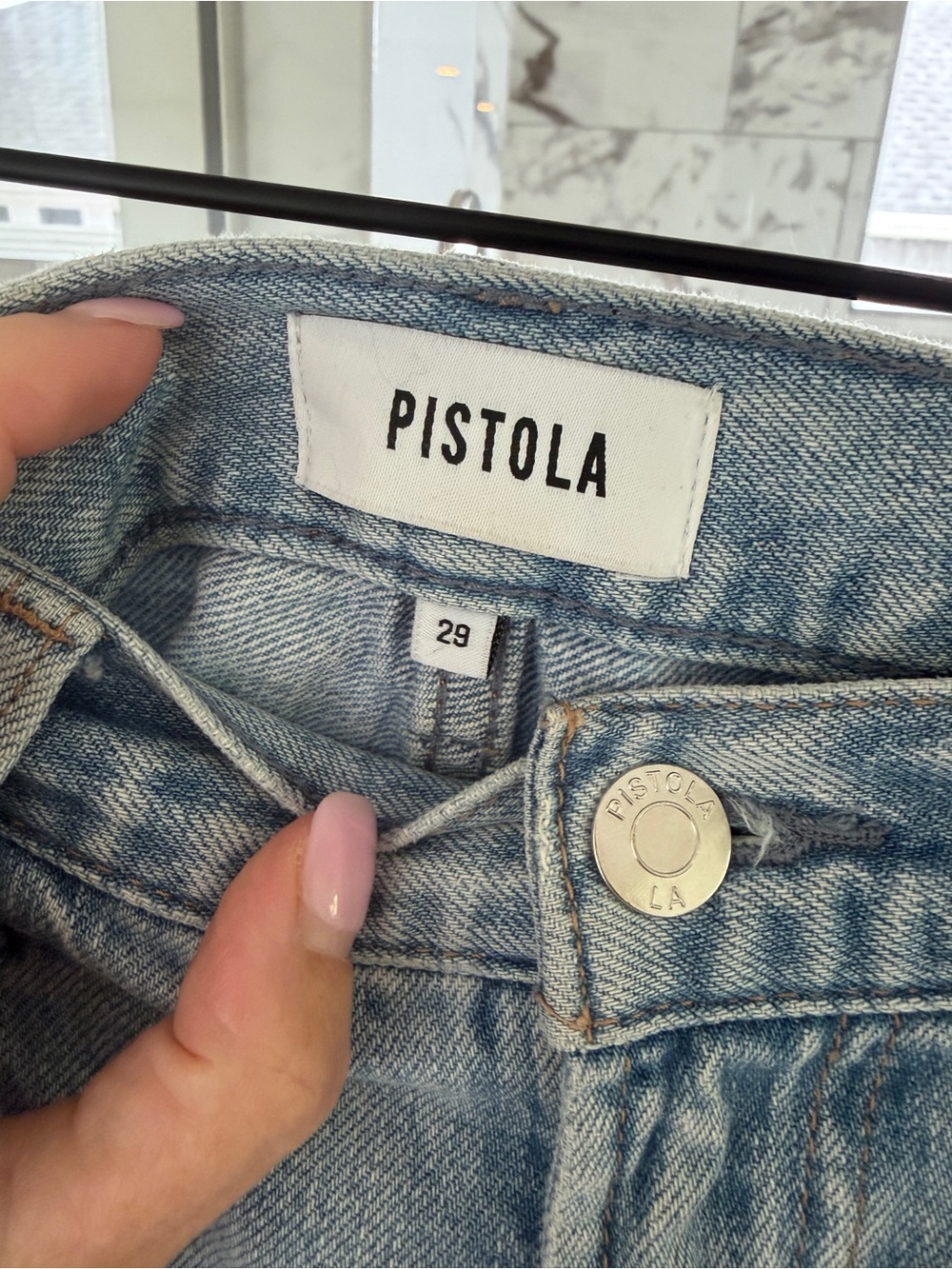 PISTOLA Saige High Rise Short - Berkeley 29 - Picture 3 of 5
